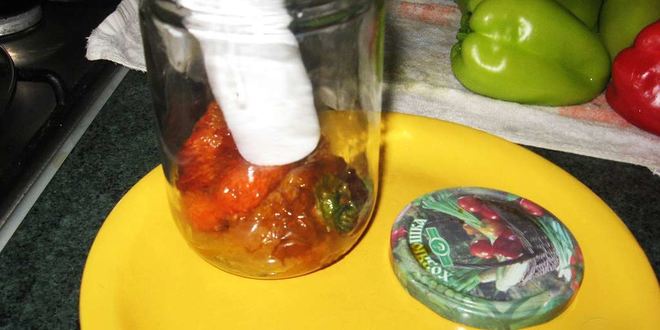 Рецепт жареного болгарского перца, закрытого на зиму