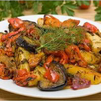 Аджапсандали, легкое грузинское овощное блюдо