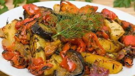 Рецепт Аджапсандали, легкое грузинское овощное блюдо