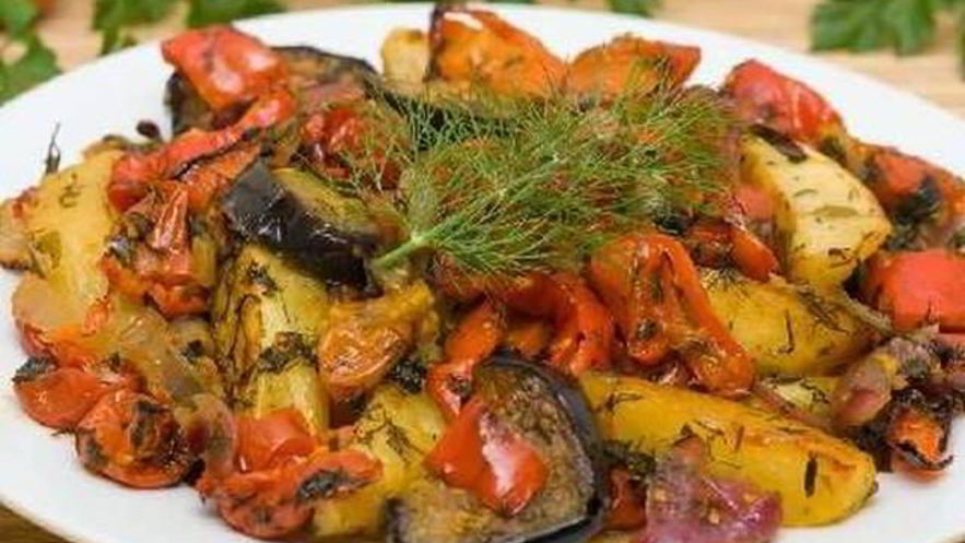 Рецепт аджапсандали, легкое грузинское овощное блюдо