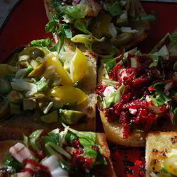 Рецепт Брускетты ассорти