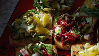 Рецепт Брускетты ассорти