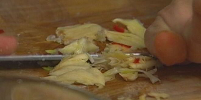 Рецепт брускетты из цукини со шпинатом