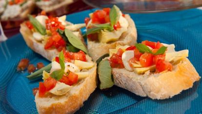 Рецепт Брускетты с артишоками