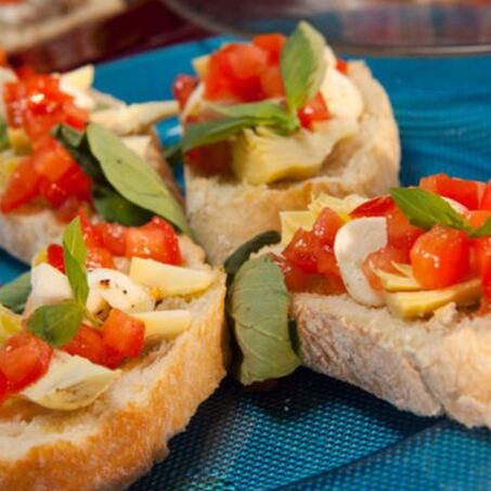 Рецепт Брускетты с артишоками