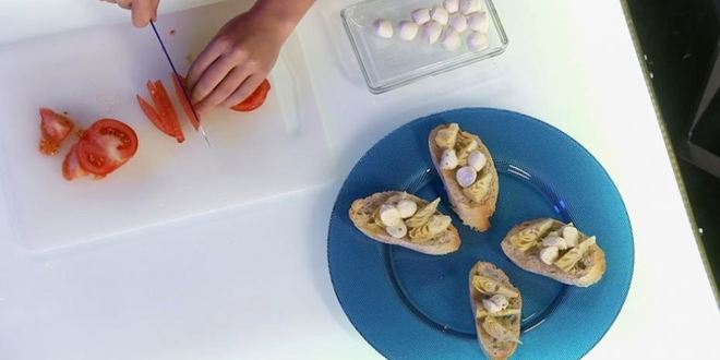 Рецепт брускетты с артишоками