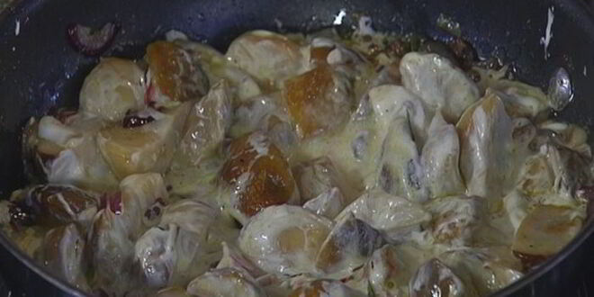 Рецепт брускетты с белыми грибами, чили и розмарином