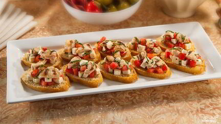 Рецепт Брускетты с курицей