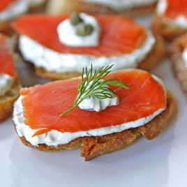 Рецепт Брускетты с лососем
