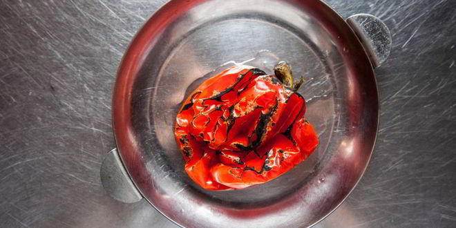 Рецепт брускетты с печеным болгарским перцем