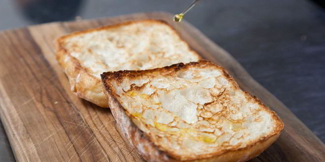 Рецепт брускетты с печеным болгарским перцем