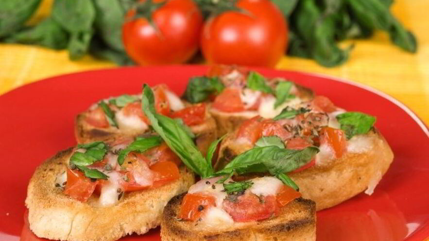 Рецепт брускетты с сыром