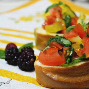 Рецепт Брускетты с томатами