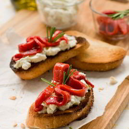 Рецепт Брускетты со сладким перцем