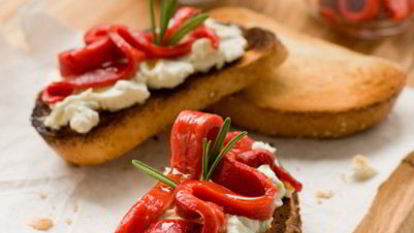 Рецепт Брускетты со сладким перцем