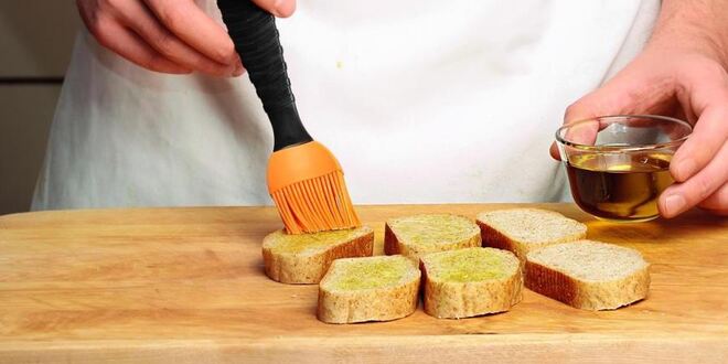 Рецепт брускетт с тыквой и креветками