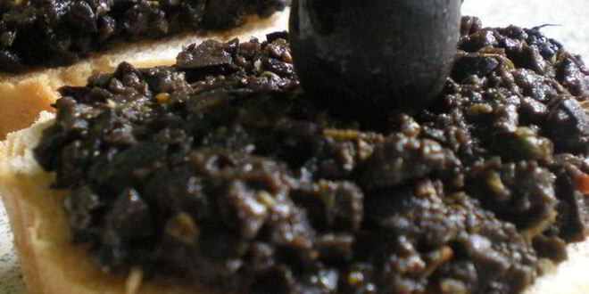 Рецепт оливковой брускетты