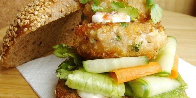 Рецепт азиатских рыбных бургеров