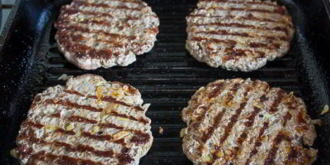 Рецепт бургера с говядиной и баклажаном