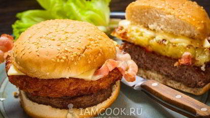 Рецепт Бургера с картошкой