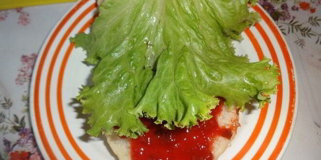 Рецепт бургера с курицей, омлетом и огурцом