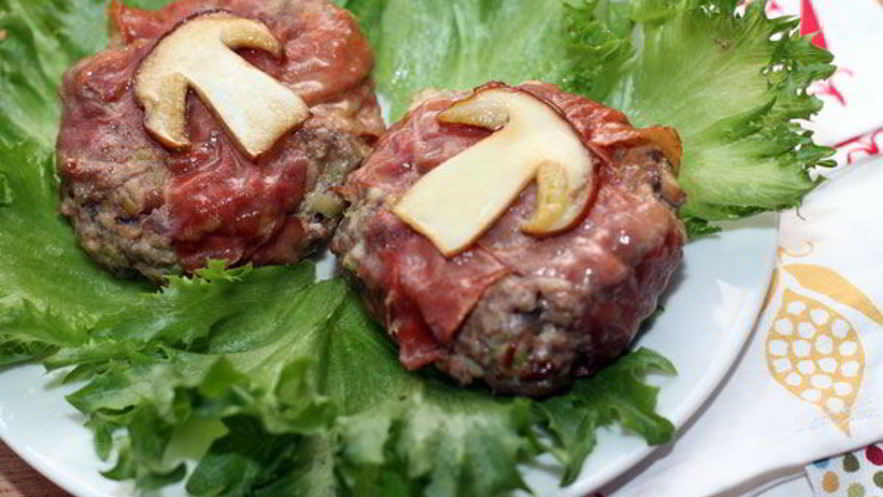 Рецепт гамбургера с белыми грибами