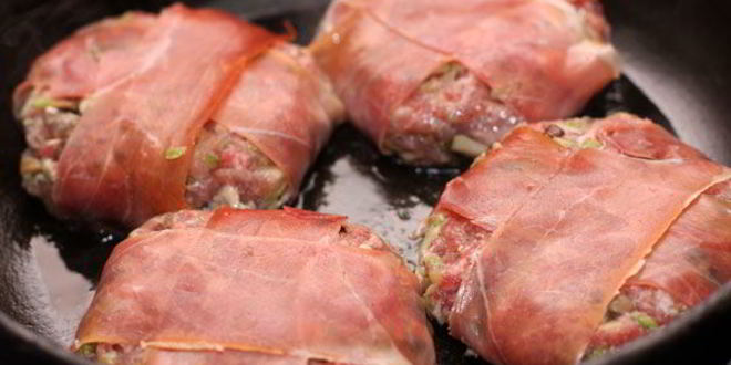 Рецепт гамбургера с белыми грибами