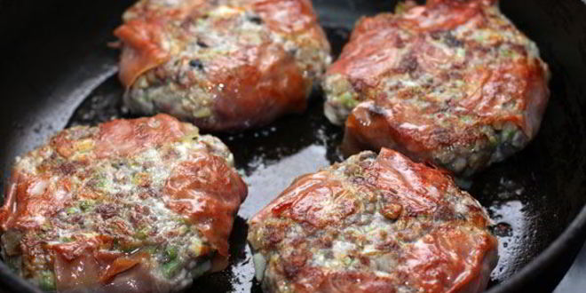 Рецепт гамбургера с белыми грибами