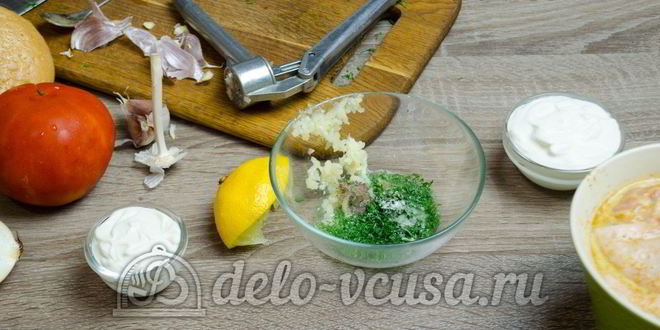 Рецепт гамбургера с курицей