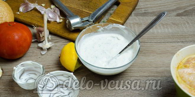 Рецепт гамбургера с курицей