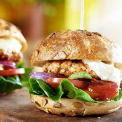 Рецепт Гамбургера с лососем