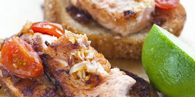 Рецепт гамбургера с семгой