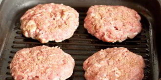 Рецепт гамбургеров с голубым сыром и грибами