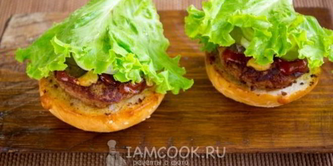 Рецепт крабсбургера