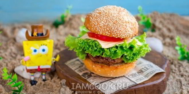 Рецепт крабсбургера