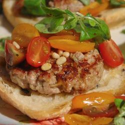 Рецепт Открытого сицилийского бургера с помидорами