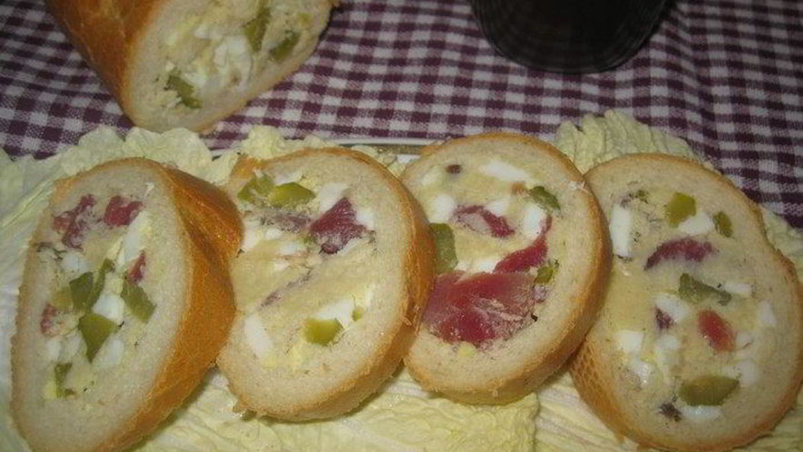 Рецепт бутерброда-рулета