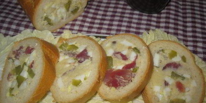 Рецепт бутерброда-рулета