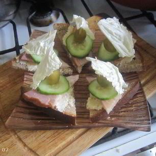 Рецепт Бутербродов парус