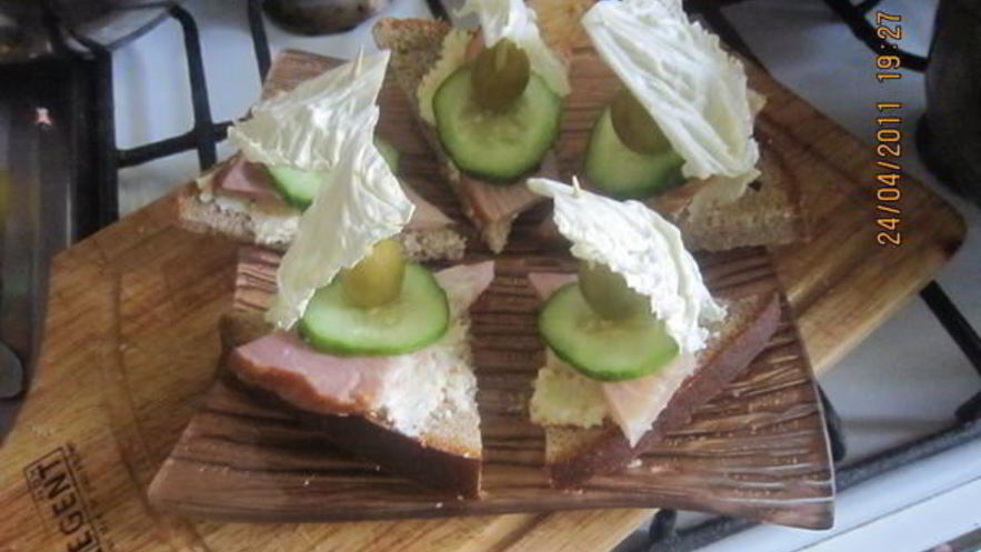 Рецепт бутербродов парус