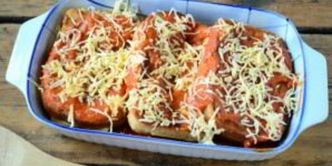 Рецепт бутербродов под сырно-томатной подушкой