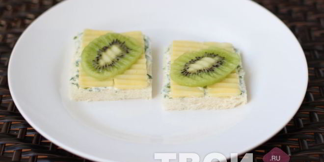 Рецепт бутербродов с киви