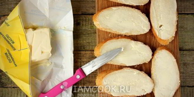 Рецепт бутербродов с красной икрой