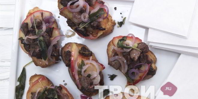 Рецепт бутербродов с печенью