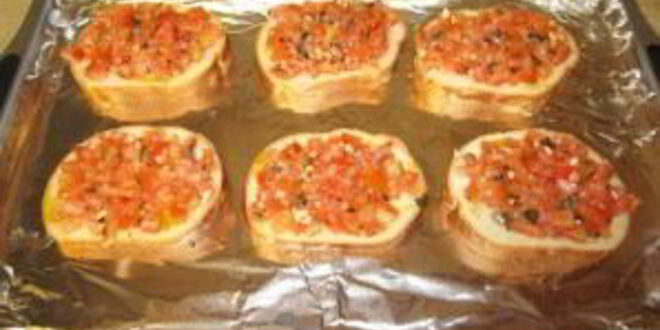 Рецепт бутербродов с помидорами в духовке
