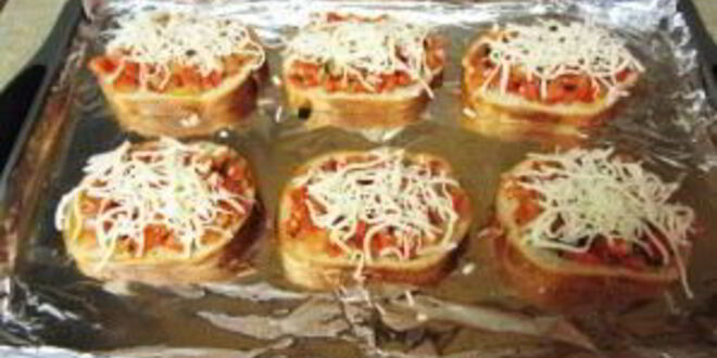 Рецепт бутербродов с помидорами в духовке