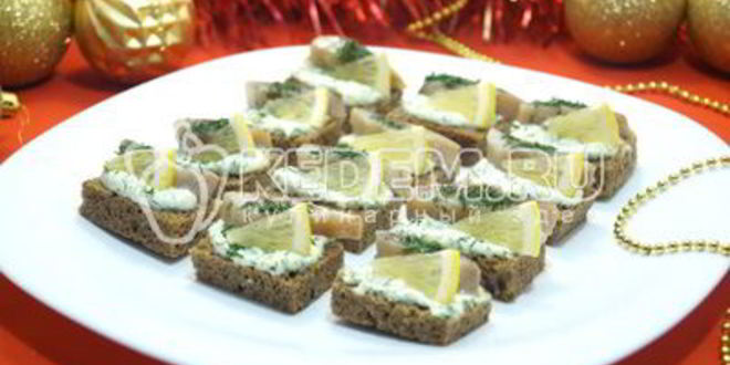 Рецепт бутербродов с селедкой