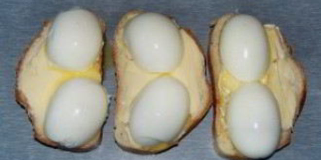 Рецепт бутербродов с яйцом и сыром