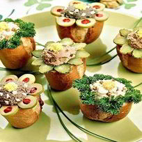 Бутерброды со шпротным паштетом