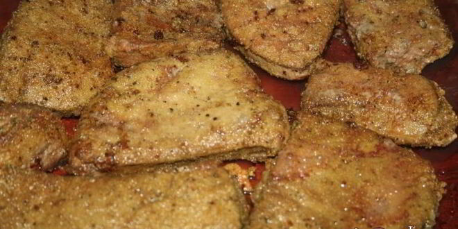 Рецепт пикантных бутербродов с говяжьей печенью